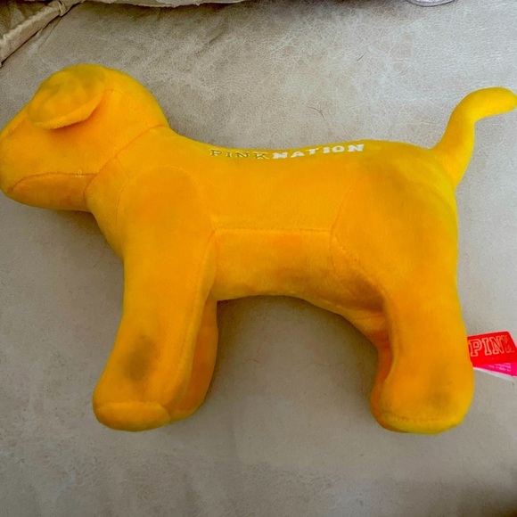 Victoria’s Secret PINK NATION Exclusive Edition Plush Puppy Dog large yellow - Picture 2 of 4